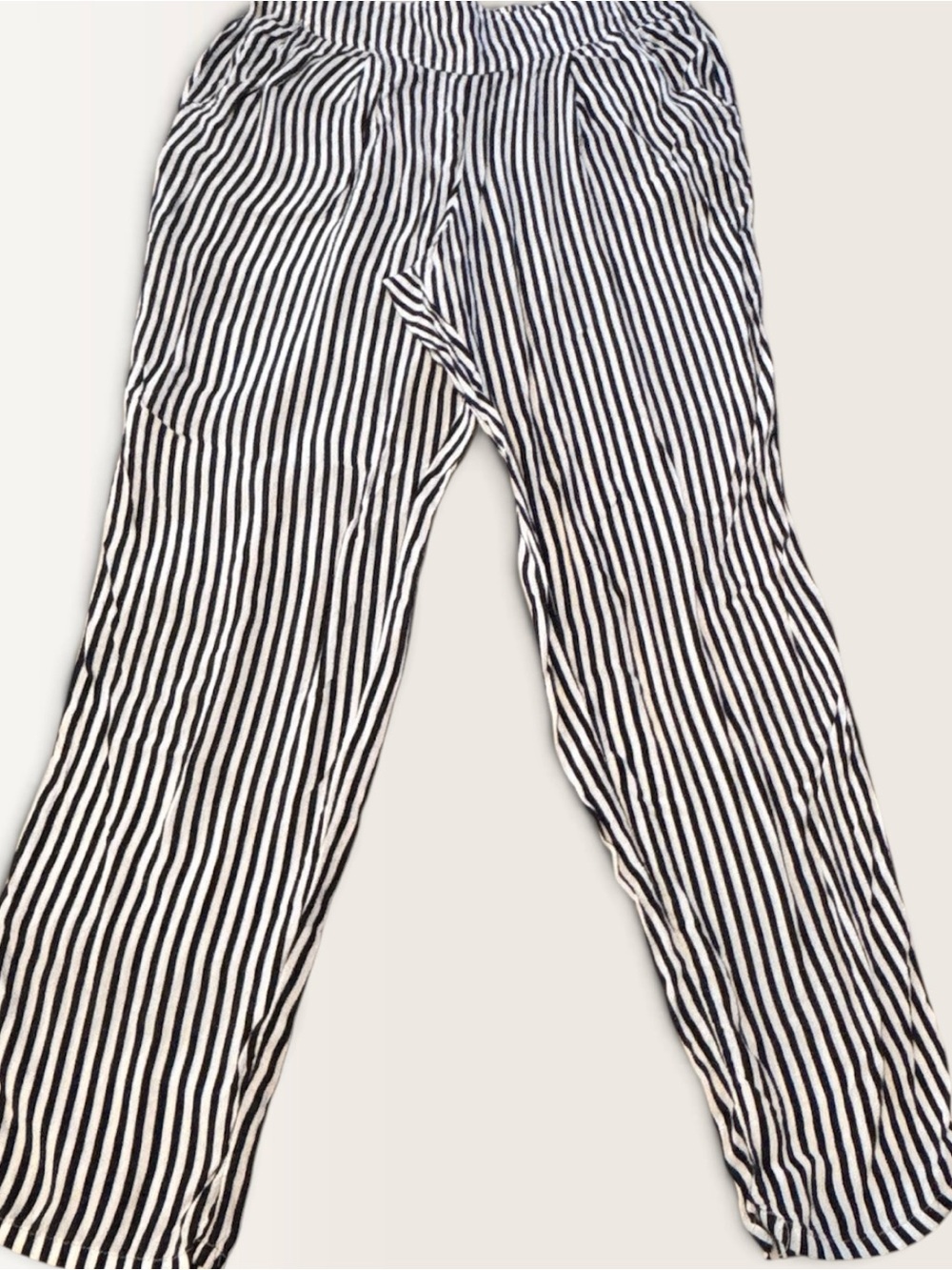 Free People Striped Black and White Lounge Pants